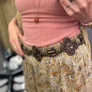 Vintage Gold Metal Belt